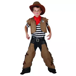   Costume bambino cowboy marrone Marrone