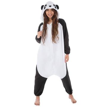 Déguisement femme panda peluche