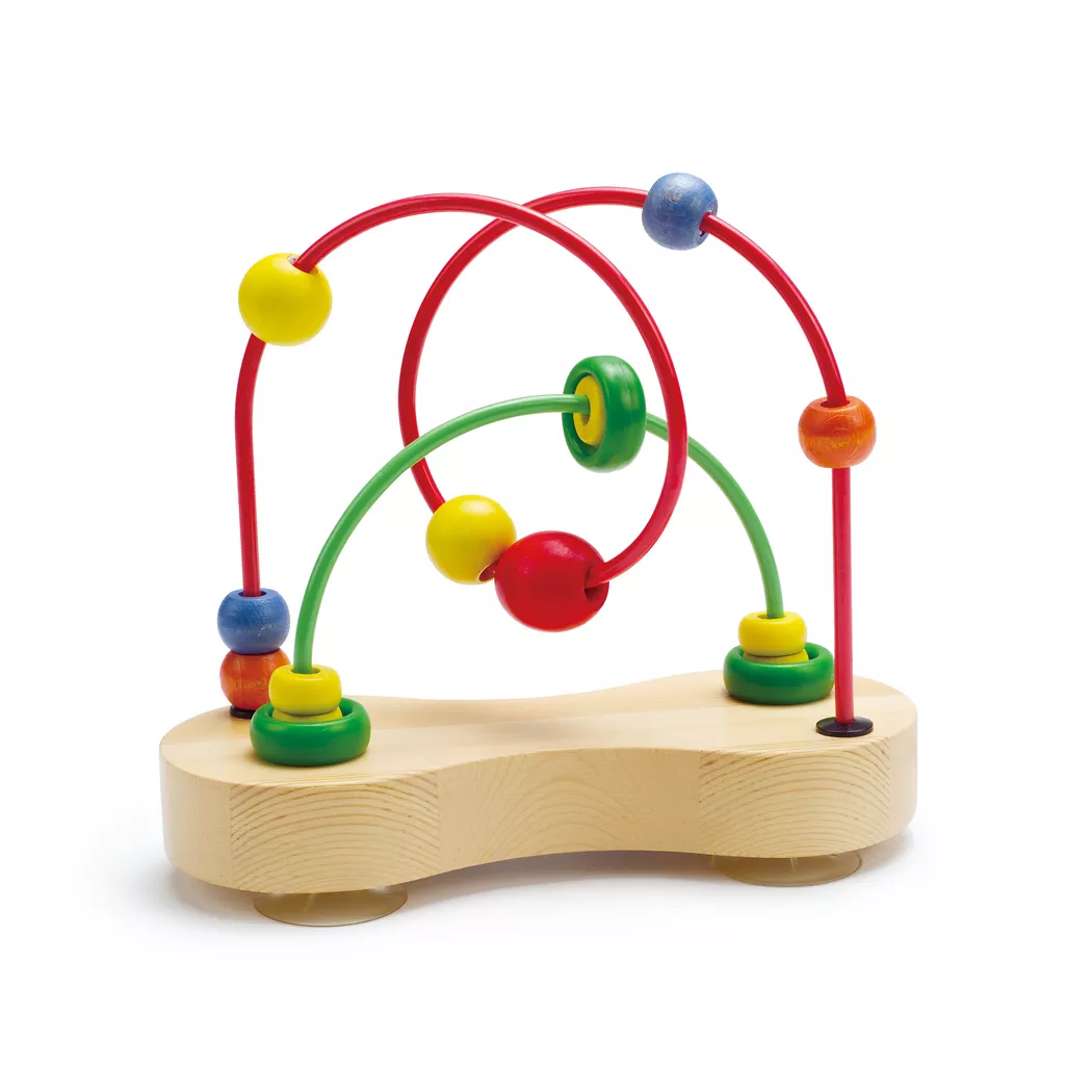 Hape - Double bulle spirale en bois avec boules
