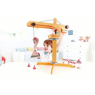 Hape  Grosser Holzbaukran 