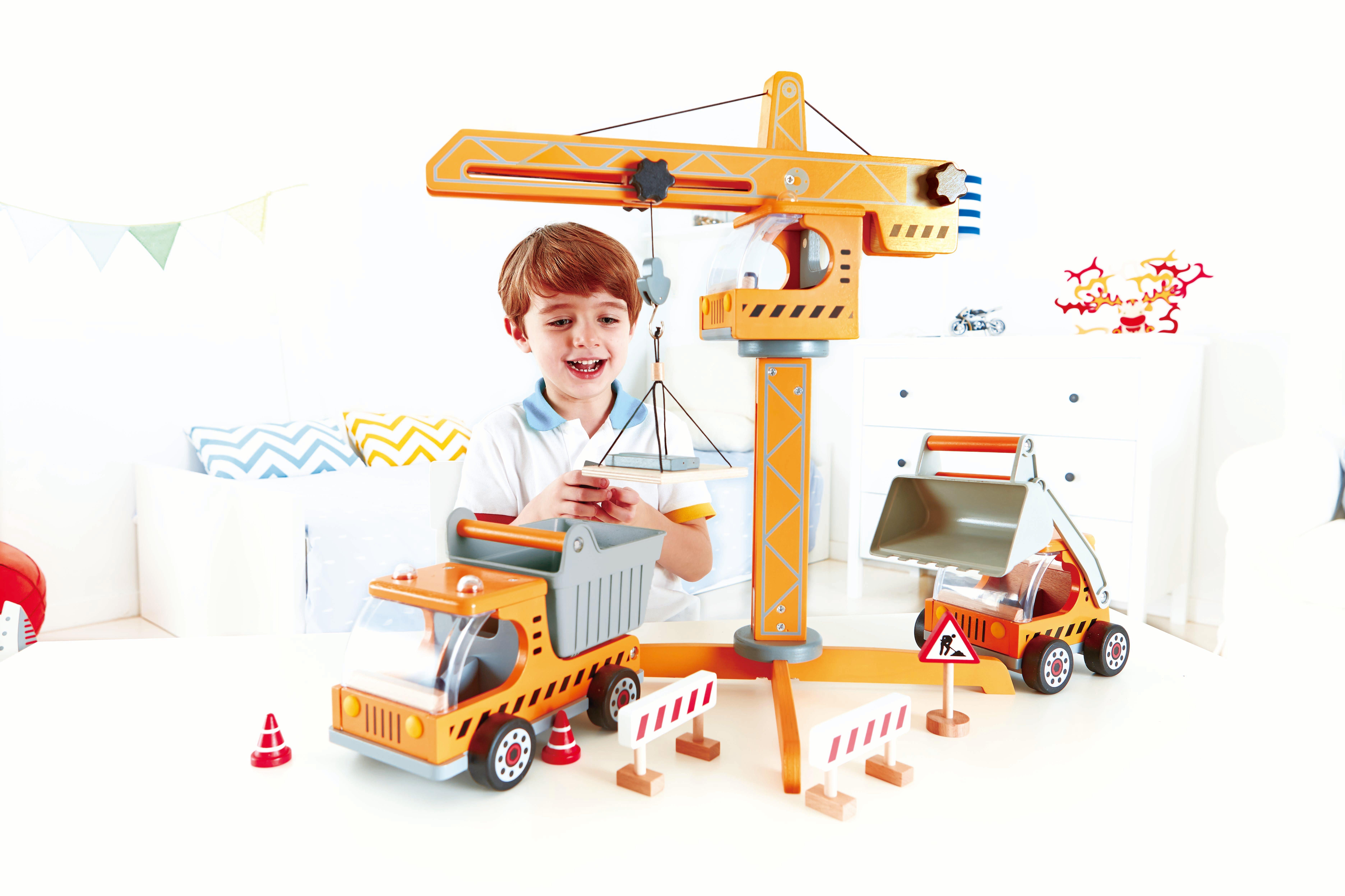 Hape  Grue élévatrice en bois 