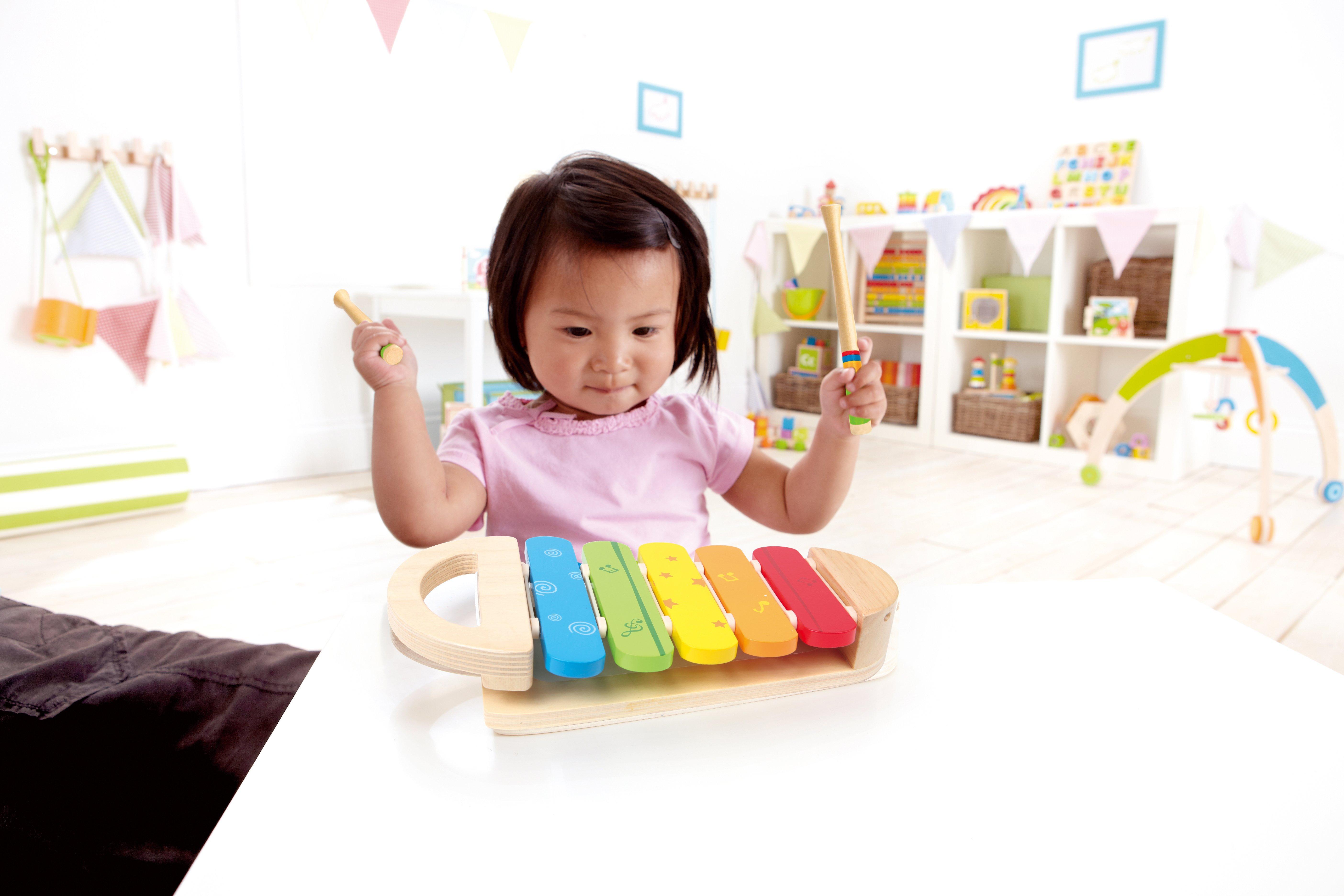 Hape  Regenbogen-Holz-Xylophon 