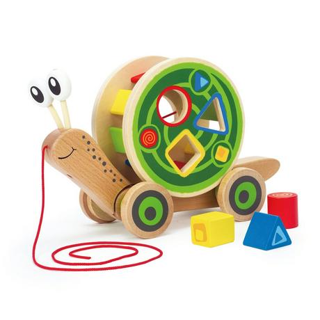 Hape  Nachzieh-Schnecke aus Holz 