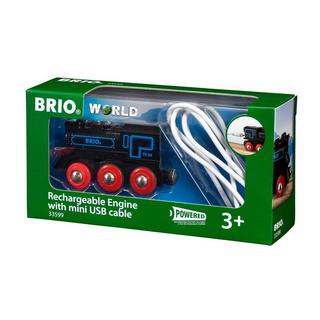 BRIO  Lokomotiva ricaricabile con mini cavo USB 