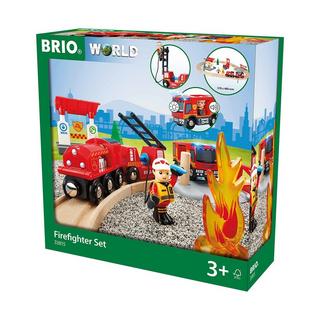 BRIO  Holzeisenbahn Set Feuerwehr 