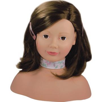 Tête à coiffer et maquiller, brun