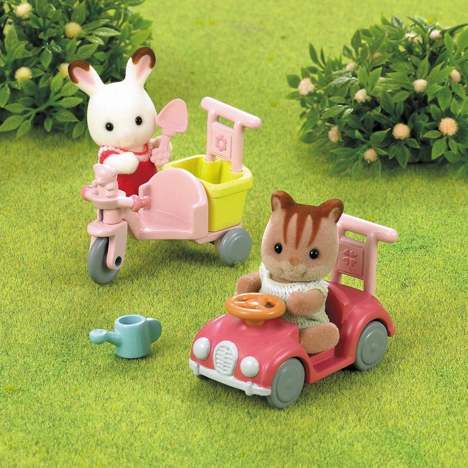 Sylvanian Families  Le tricycle et mini voiture bébés 