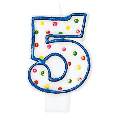 amscan  Zahlenkerze 5 