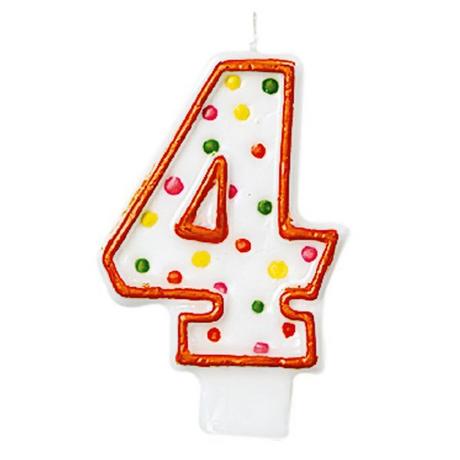 amscan  Zahlenkerze 4 