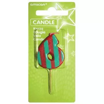Bougie chiffre mini 6