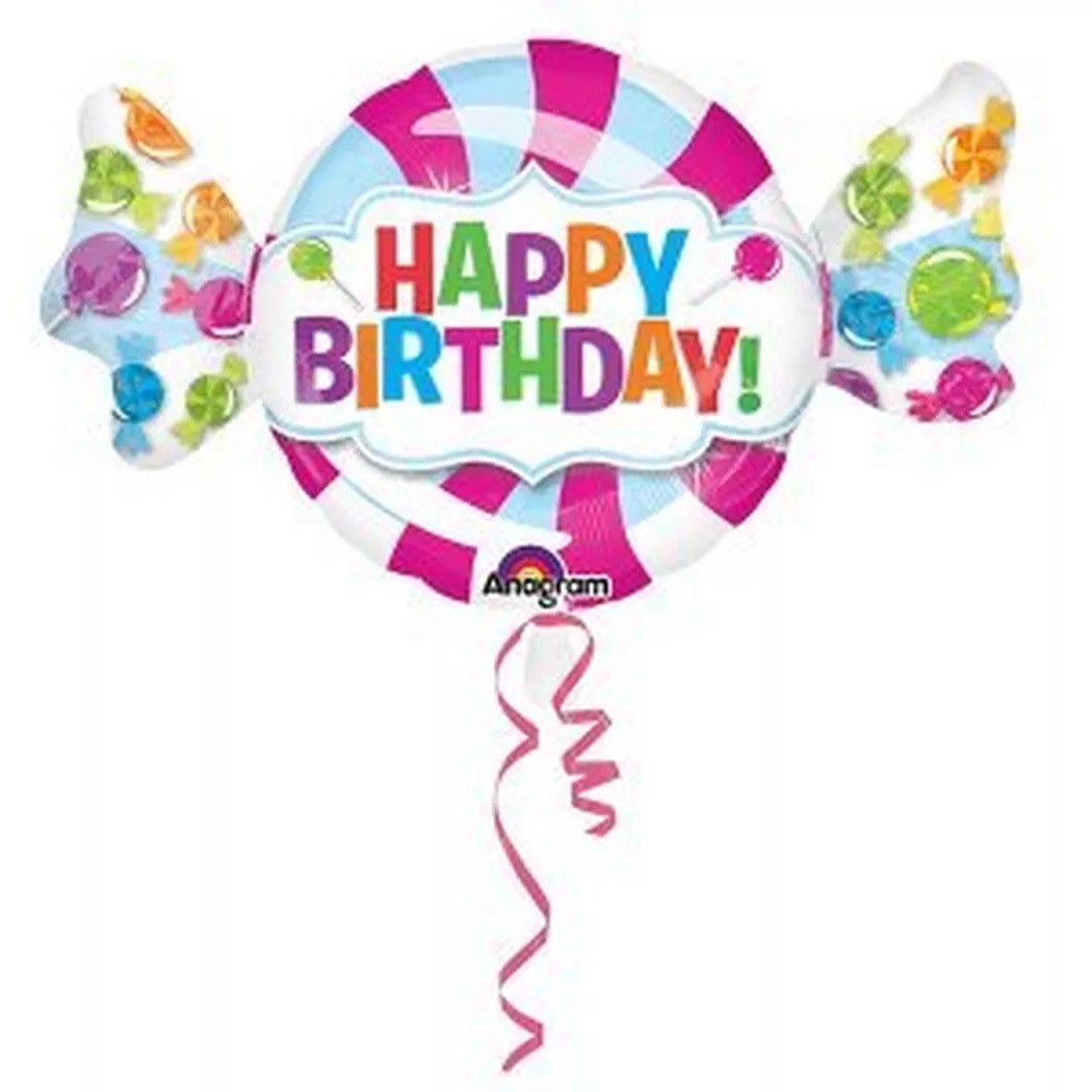 Amscan - Folienballon mit Sweet Shop Motiv
