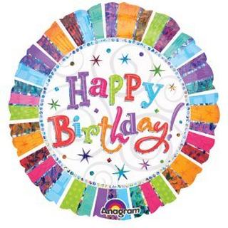 amscan  Folienballon Happy Birthday 