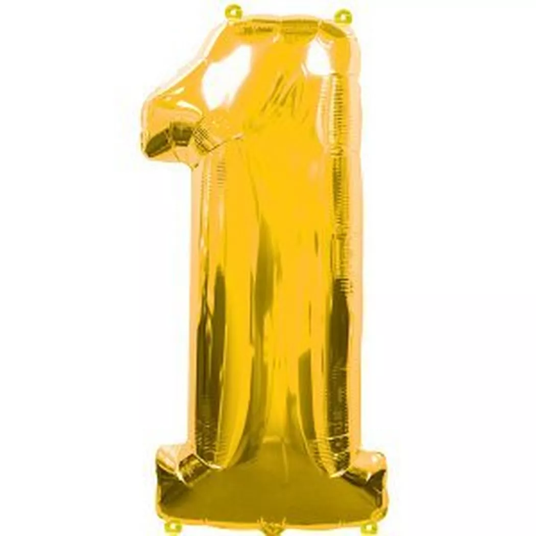 Amscan - Folienballon Zahl 0, Gold 2