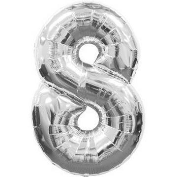 Ballon en aluminium numéro 8