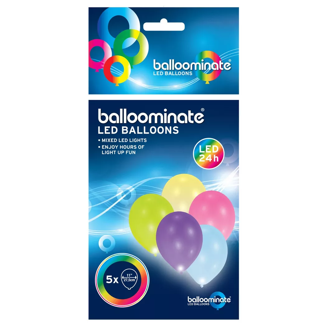 amscan® Luftballons LED bunt