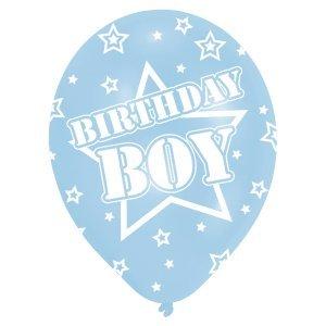 Image of amscan Ballone Birthday Boy, Set 6 Stück
