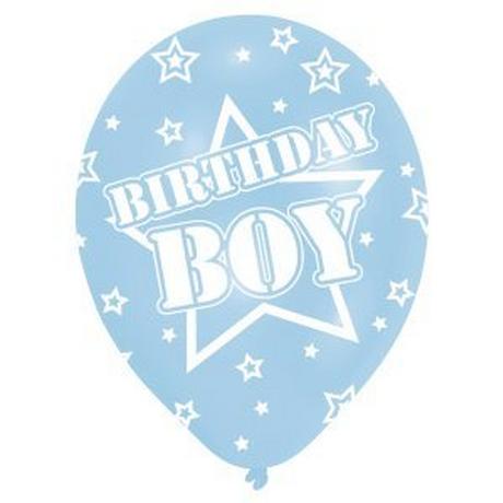 amscan  Ballone Birthday Boy, Set 6 Stück 