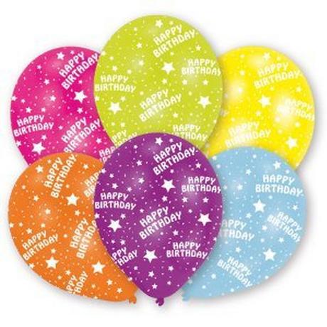 amscan  Palloncini Happy Birthday, 6 pezzi 