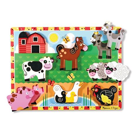 Melissa & Doug  Puzzle in legno massiccio - Animali da fattoria 