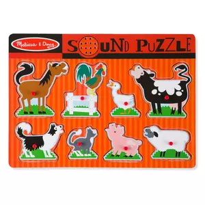 Tönendes Puzzle - Tiere auf einem Bauernhof