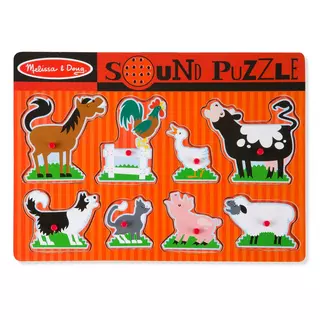 Melissa & Doug  Tönendes Puzzle - Tiere auf einem Bauernhof 