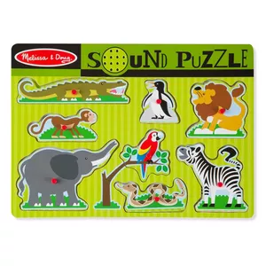 Puzzle sonore - Animaux de jardin zoologique