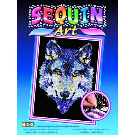 KSG  Sequin Art Wolf Set 