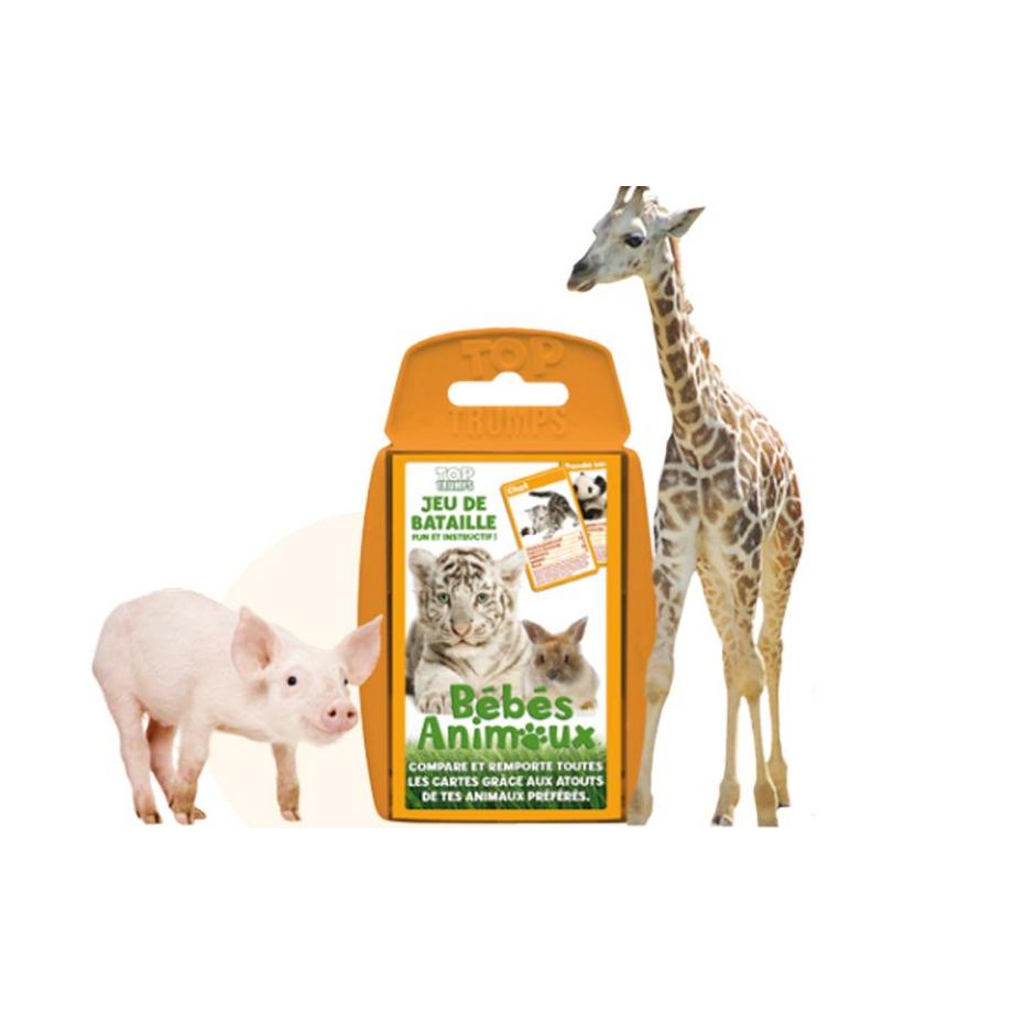 Winning Moves  Jeu de Bataille bebes animaux, Français 