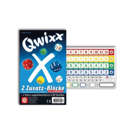 Game Factory  Qwixx Cahier remplacement, 2 pièces 