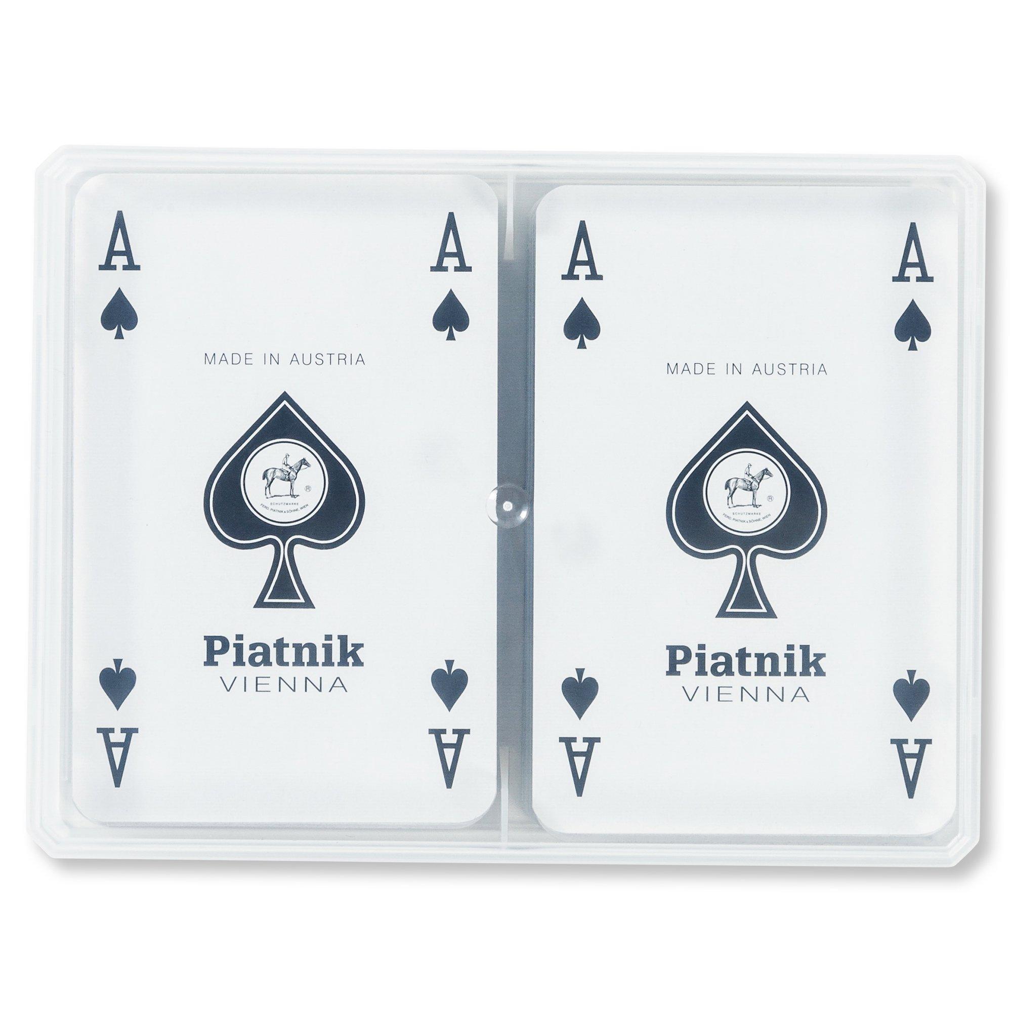 Piatnik  Bridge, Doppel-Plastiketui 