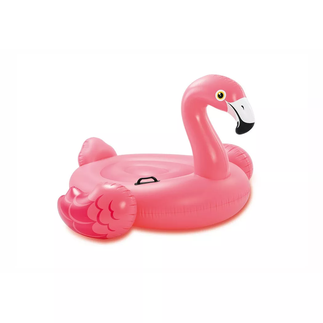 Intex - Flamingo Ride On Badeinsel, 142x137x97cm, Rosa