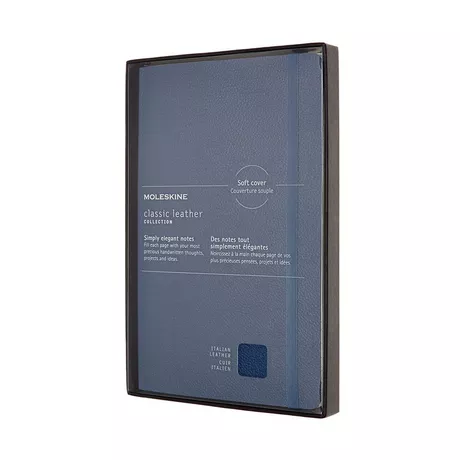 MOLESKINE Carnet de notes en cuir Hardcover Bleu