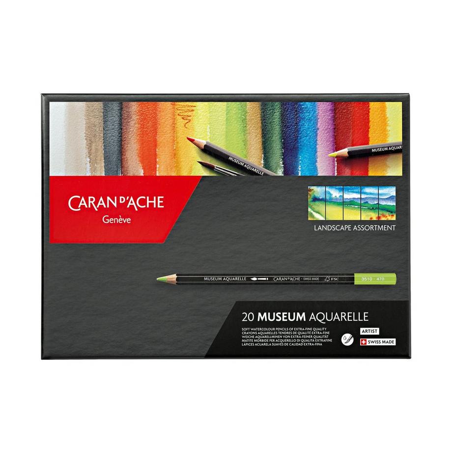 Caran d'Ache Aquarellstifte Set Museum Aquarelle, Landschaft 