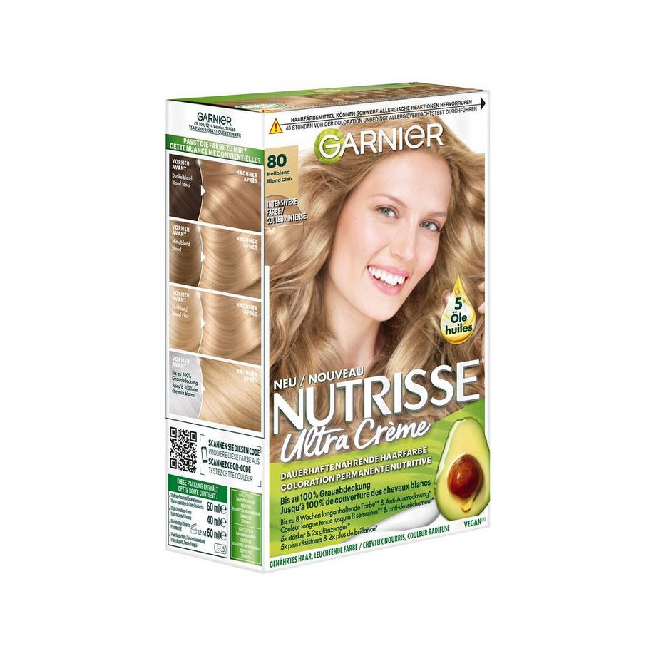 GARNIER  Garnier Nutrisse Crème, Colorazione permanente per capelli biondi 