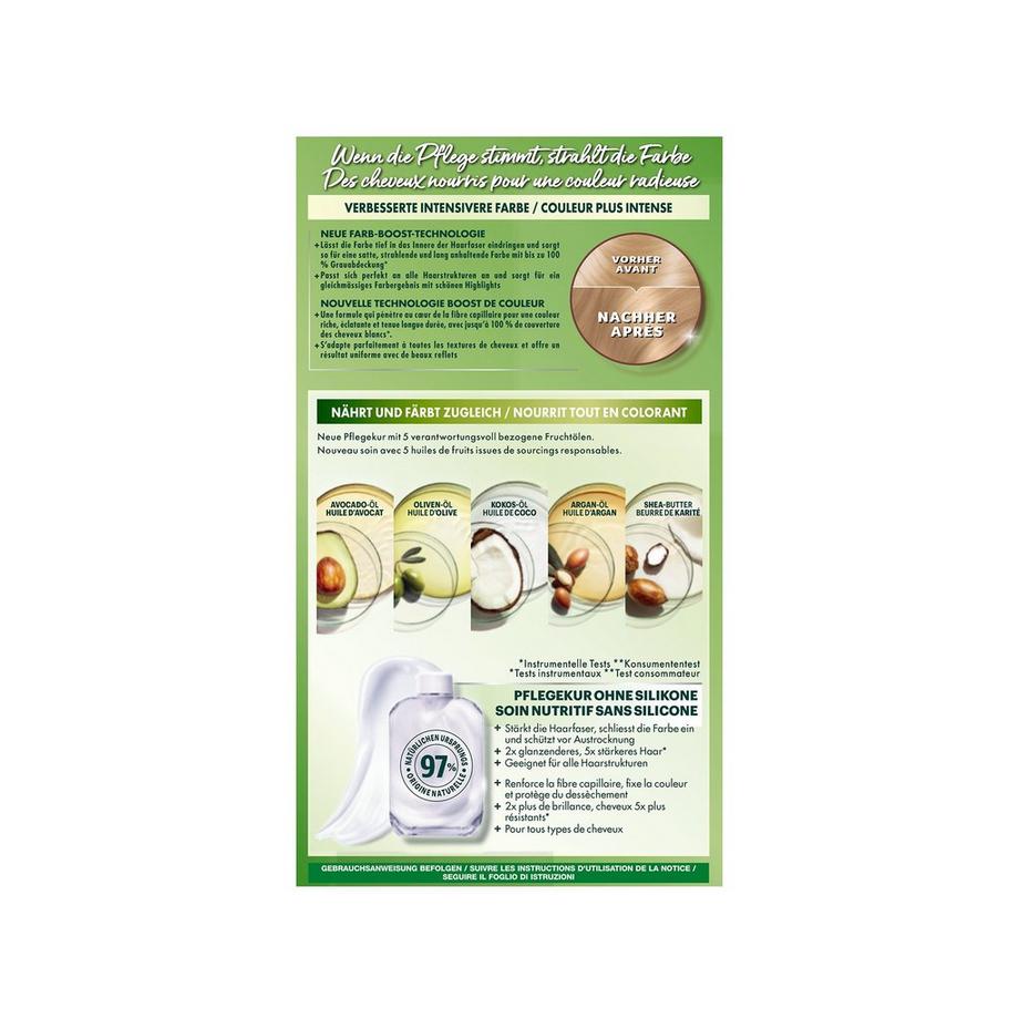 GARNIER  Garnier Nutrisse Crème, Colorazione permanente per capelli biondi 