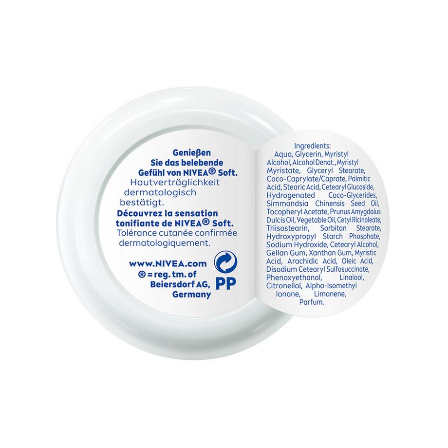 NIVEA Soft Creme Topf Soft Topf Intensive Feuchtigkeitscreme Mini 