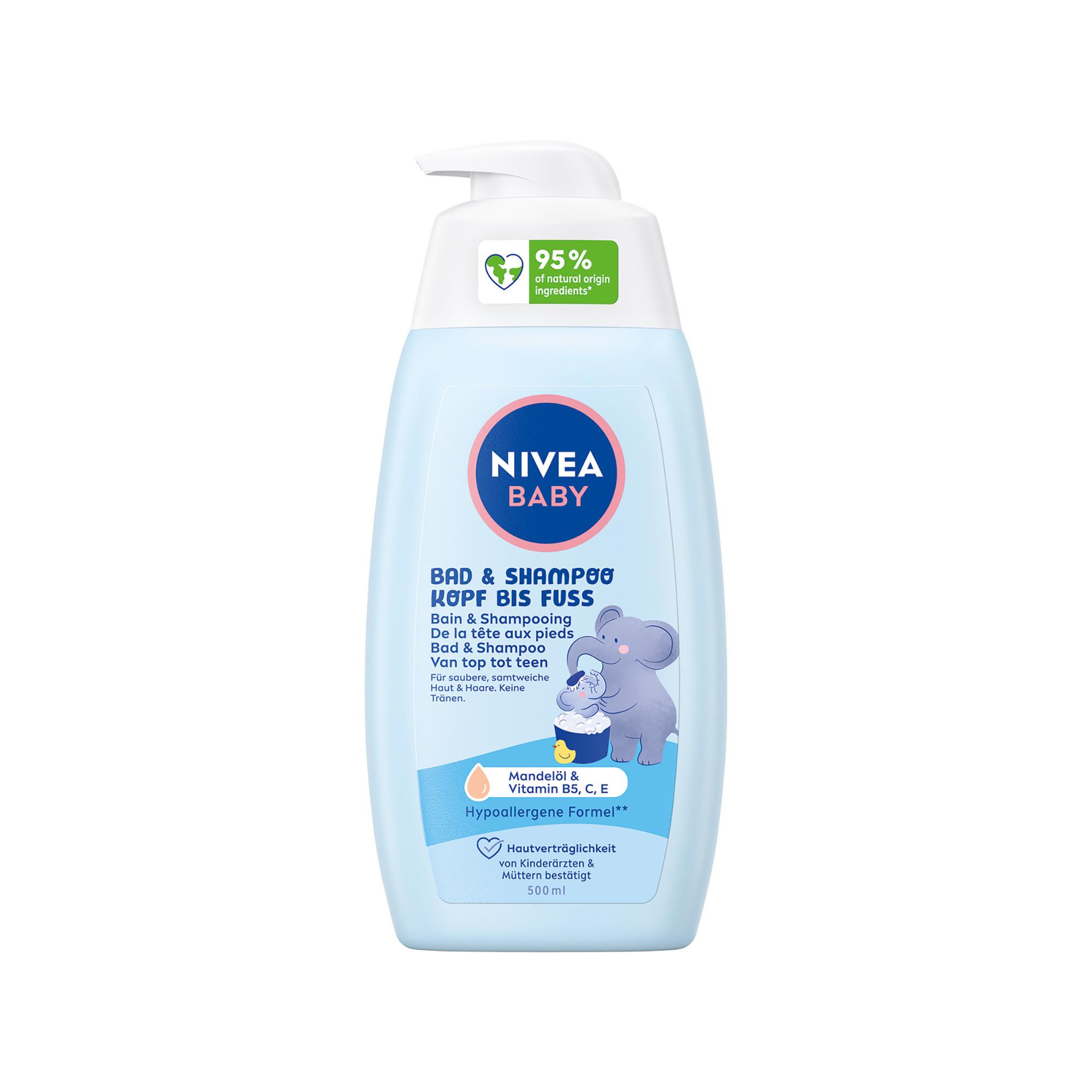 NIVEA Shampoo & Bad Crème de bain Baby au tilleul 