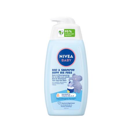 NIVEA Shampoo & Bad Crème de bain Baby au tilleul 