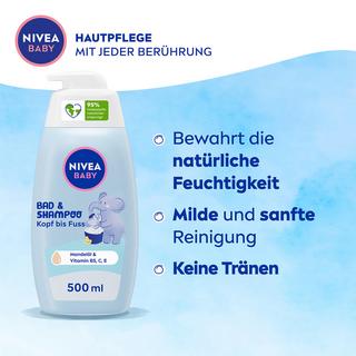 NIVEA Shampoo & Bad Baby Cremebad mit Lindenblüte 