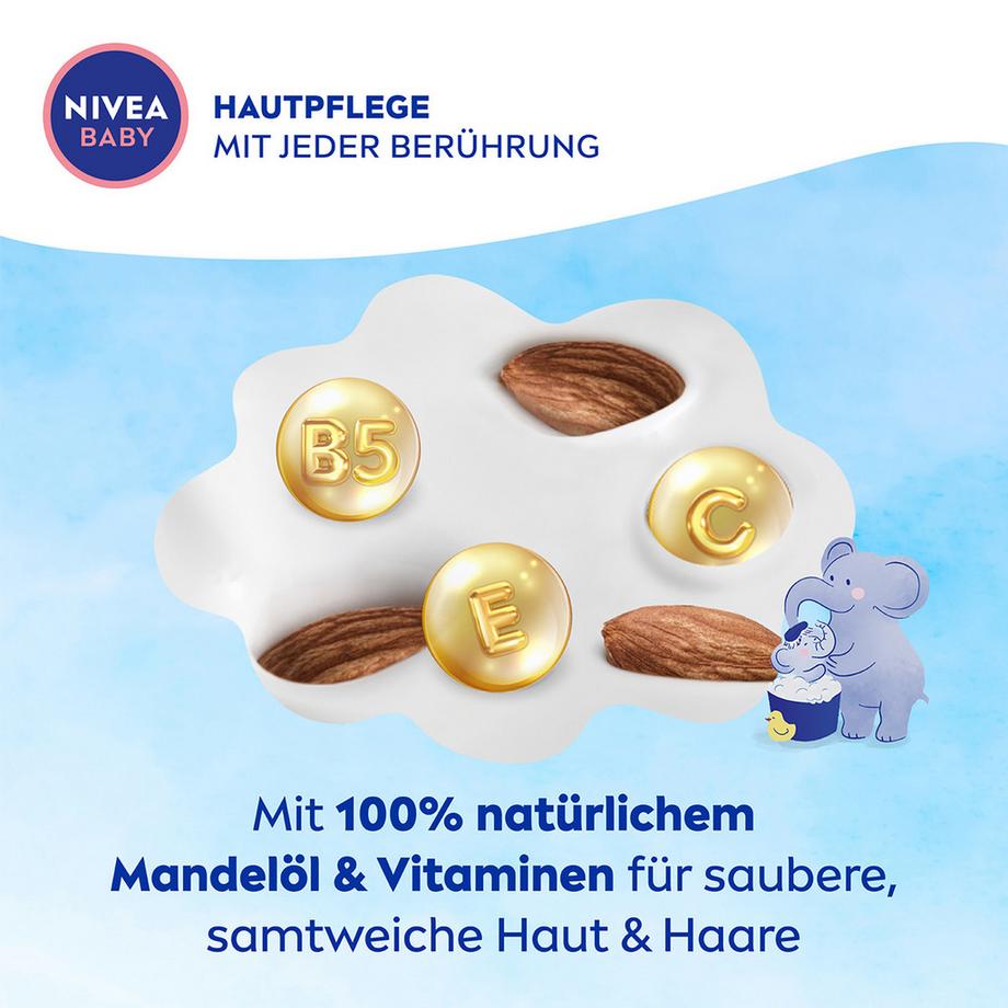 NIVEA Shampoo & Bad Crème de bain Baby au tilleul 