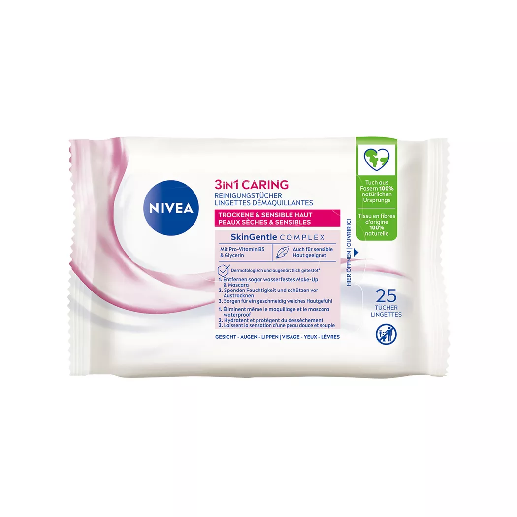 Nivea Visage Cleansing Wipes White 25 Count