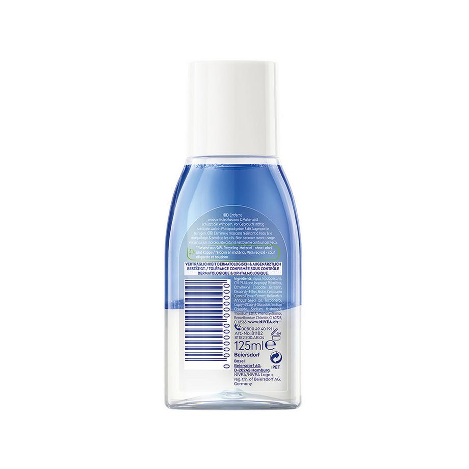 NIVEA Visage Augen + Lippen Augen Make-up Entferner für wasserfestes Make‑up 