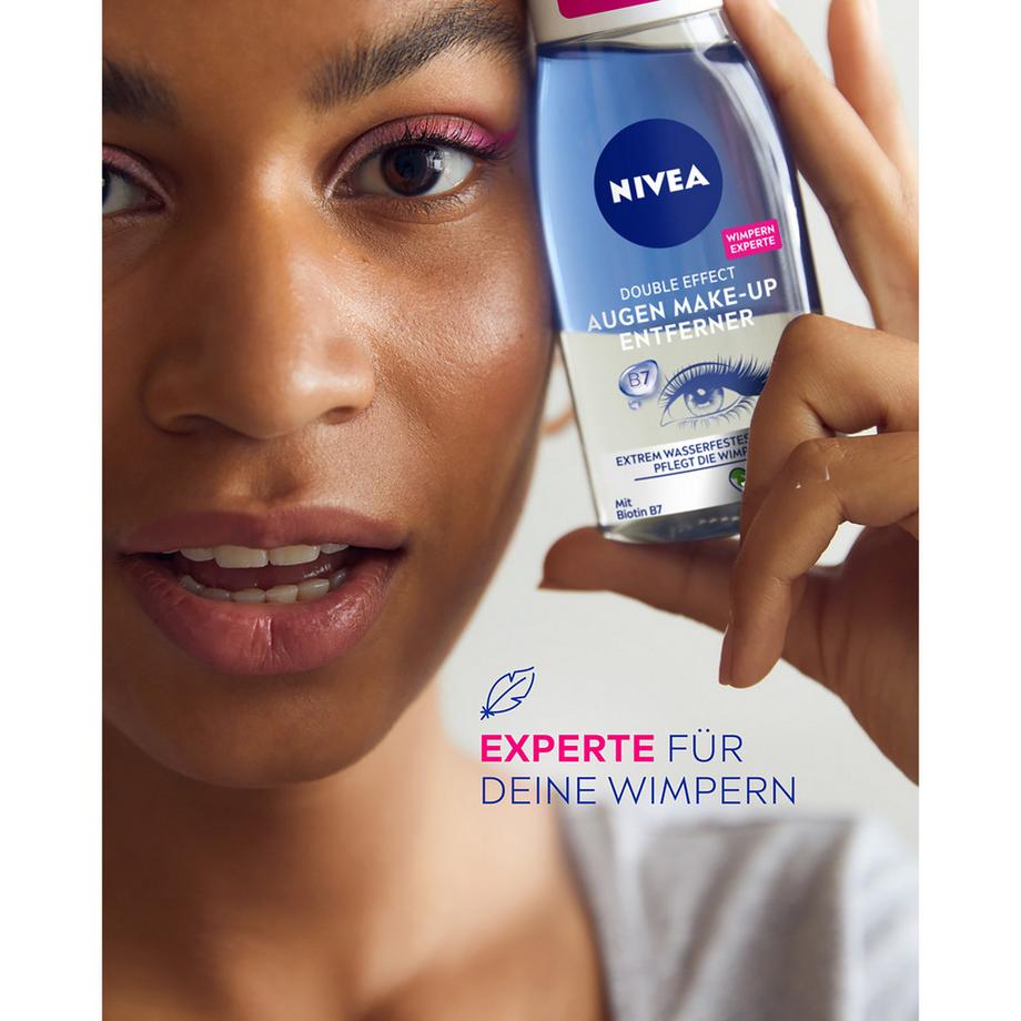 NIVEA Visage Augen + Lippen Augen Make-up Entferner für wasserfestes Make‑up 