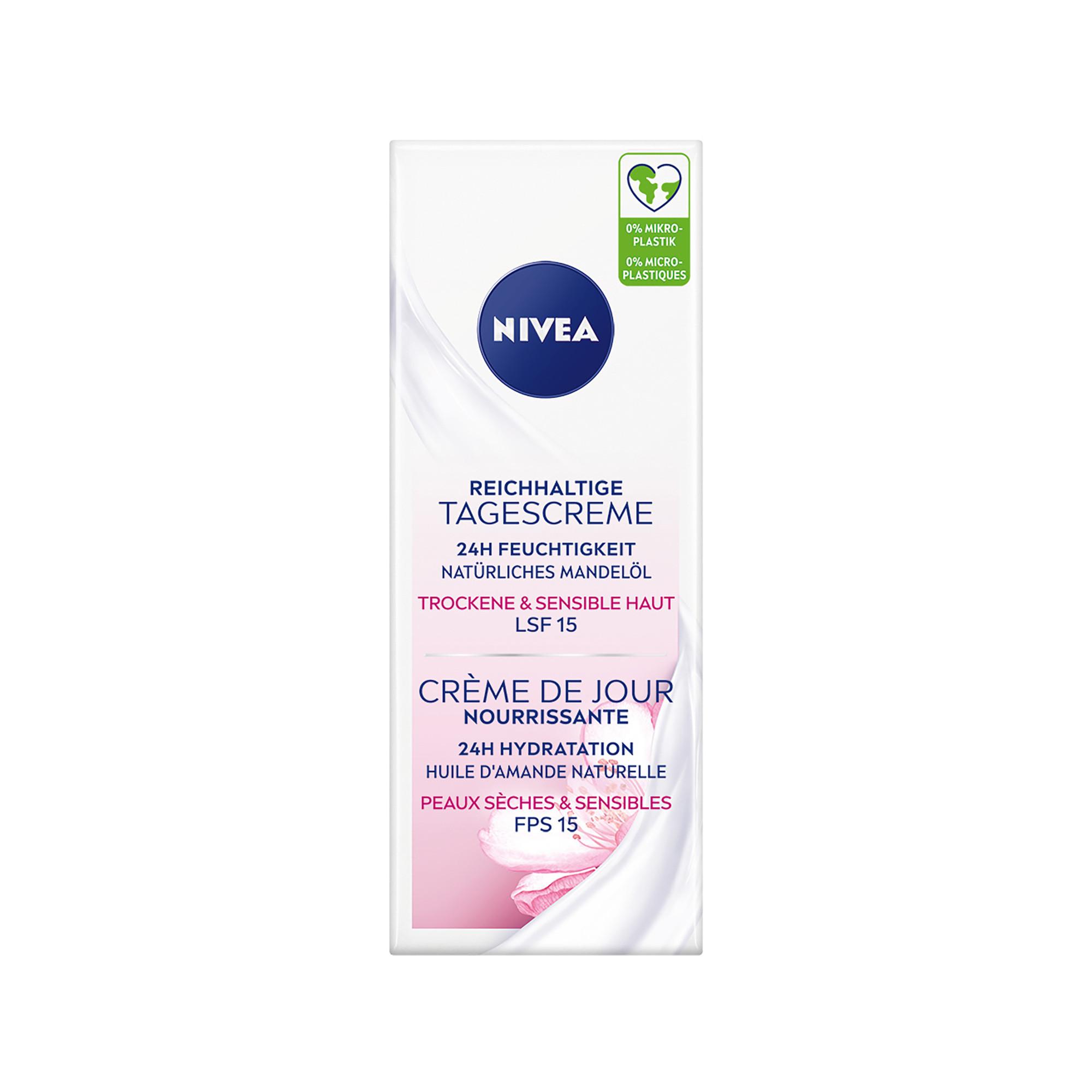 NIVEA Reichhaltige Tagescreme Reichhaltige Tagescreme für trockene Haut  