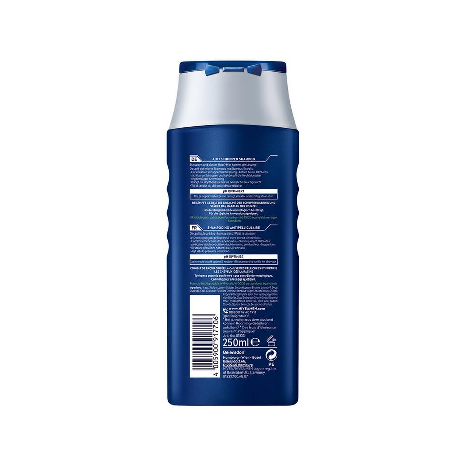NIVEA Men Anti-Schuppen pH-Optimal Shampoo Antiforfora Men Power  