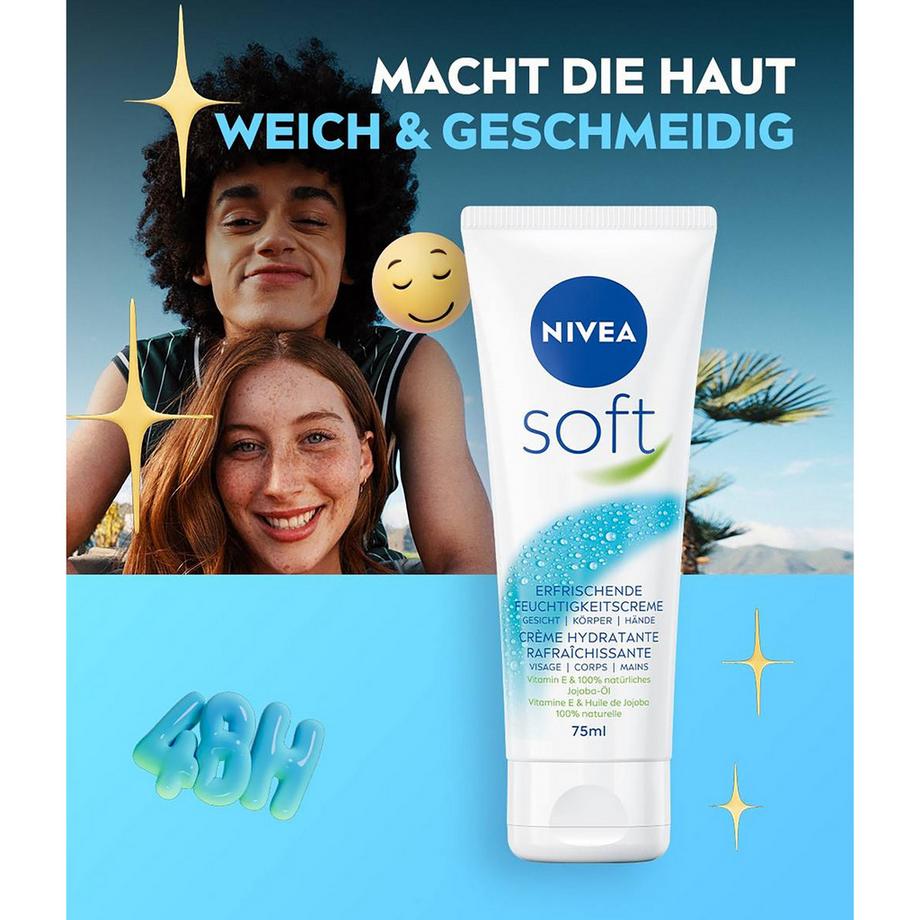 NIVEA Soft Tube Soft Erfrischend intensive Feuchtigkeitscreme 