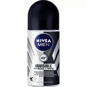 Men 48h Invisible for Black & White Anti-Transpirant Roll-On