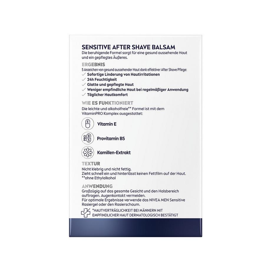 NIVEA Men Sensitive Balsamo dopobarba Men Sensitive After Shave 