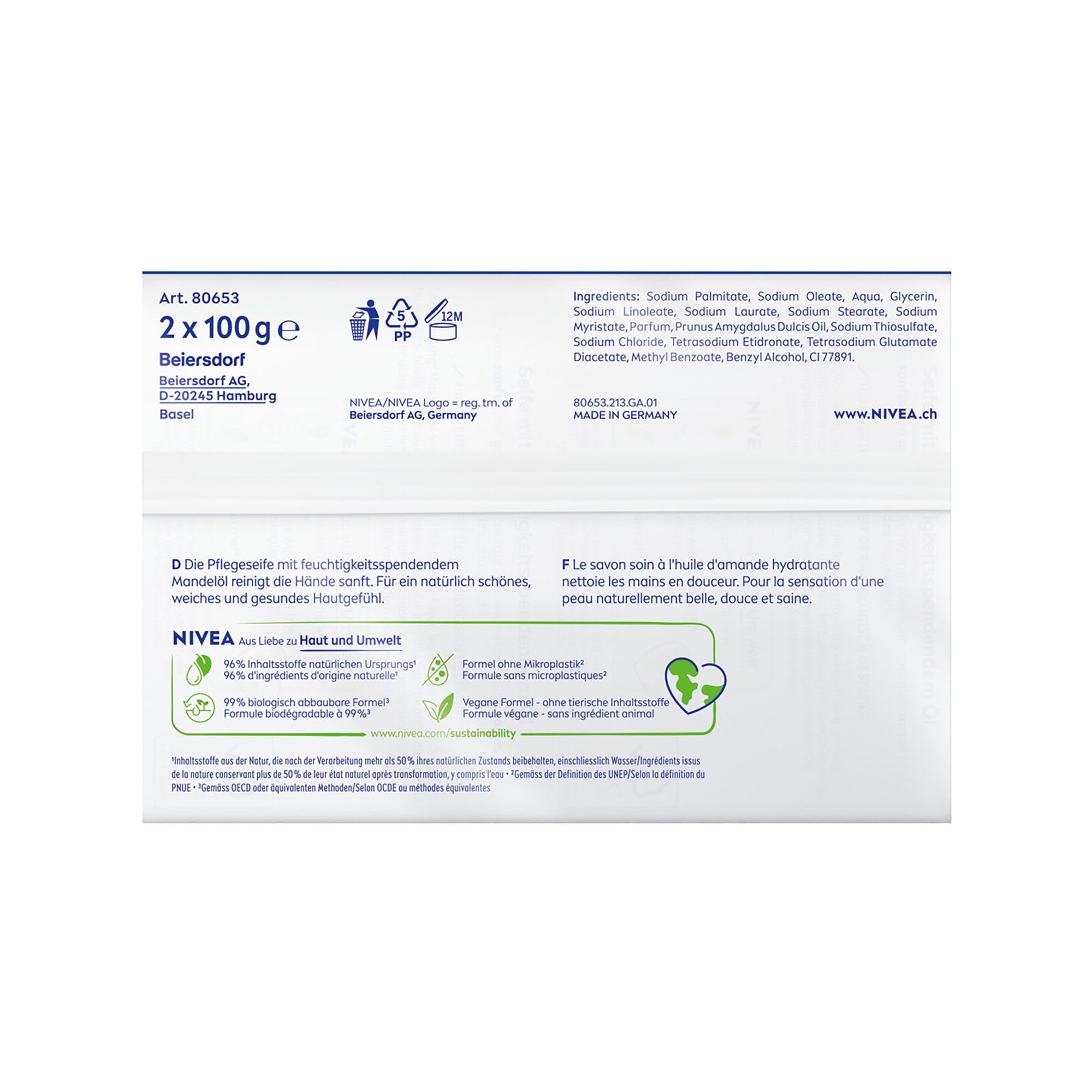 NIVEA  Savon Crème Soft Duo 