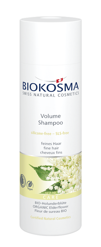 Image of BIOKOSMA Volume & Shine Holunderblüten Shampoo - 200ml